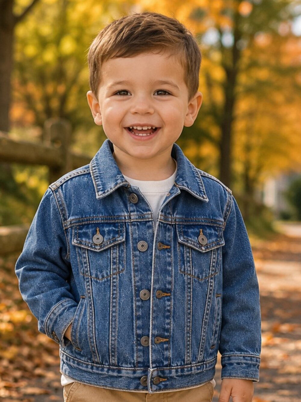 NWT The Children’s Place Toddler Boy Denim Jean Jacket Size 3T Blue